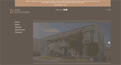 Desktop Screenshot of dydedificaciones.com